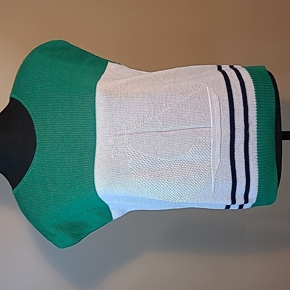 D'ALLAIRD'S Vintage Knit Sweater Vest, Nautical Sailboat